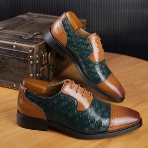 Zapatos Oxford Casuales de Alta Calidad para Hombre, Zapatos de Vestir de Cuero Genuino para Hombre, Venta al Por Mayor de Fábrica - Product Image 6