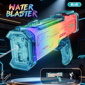 Nouveau pistolet à eau électrique 2026 avec lumières LED et effets sonores, grande capacité, haute pression, jouets pour enfants - Product Image 6