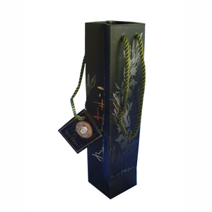 Offre Spéciale luxe papier couché simple vin sacs-cadeaux vin whisky thé bière soda porte-bouteille emballage - Product Image 6