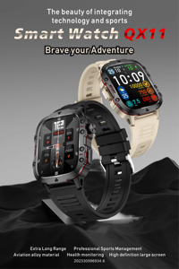 Bestseller Smartwatch Sportivo QX11 con Schermo Quadrato da 1,96 Pollici, Impermeabile, Batteria da 420mAh, Chiamate Bluetooth, Orologio Intelligente - Product Image 6