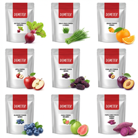 Série de poudres de fruits et légumes biologiques USDA EU, collection de poudres de fruits et légumes lyophilisés (betterave, chou frisé, etc.) 100% pures