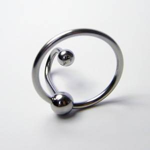 Cincin <span class=keywords><strong>Penis</strong></span> Logam Stainless Steel untuk Pria, Produk Seks untuk Meningkatkan Orgasme dengan Bola Ganda di Kepala <span class=keywords><strong>Penis</strong></span> - Product Image 3