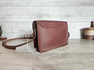Sac à main vintage en cuir véritable pour femmes, sac messager personnalisé fait à la main, sac bandoulière, cadeau pour elle - Product Image 6