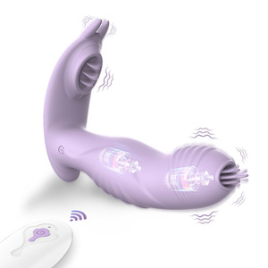 Vibrateur télécommandé USB rechargeable, étanche, 10 fréquences, pour stimulation orale et usage discret, modèle Dildo pour adultes - Product Image 3
