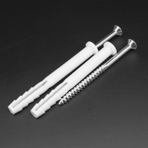 Tornillos de expansión M8 de 60 mm con manguito de plástico, tornillo autorroscante para muebles de madera, perno de cabeza alomada con fenda cruzada - Product Image 2