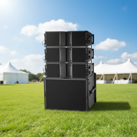Équipement audio de scène, enceintes actives en néodyme, coque en bouleau, série double 8-line array, enceintes extérieures AC, réponse en fréquence 50Hz-20KHz