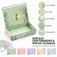 Boîtes en carton pliées en papier laminé avec traitement de surface poli pour emballage de vêtements, chaussures et cadeaux en gros