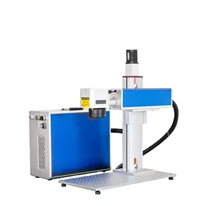 Mini JPT 100W 60W MOPA portable automatic etching laser engraving machine for metal credit card laser marking machine