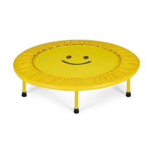 Trampoline de fitness pour la maison, pour adultes et enfants, avec ressorts, pour l'intérieur et l'extérieur, avec un visage souriant, lit de saut pour jouer - Product Image 1