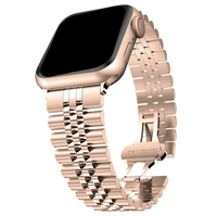 Correa de Reloj de Acero Inoxidable Upro para Apple Watch Series 11 10 9, Brazalete de Metal Chapado en Oro Sólido de Lujo, 42 mm 44 mm