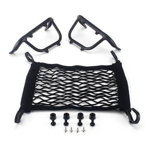แร็คกระเป๋าสัมภาระมอเตอร์ไซค์,พร้อมกระเป๋าตาข่ายไนล่อนแผ่นยึดมอเตอร์ไซค์สำหรับ <span class=keywords><strong>Sprint</strong></span> Primavera <span class=keywords><strong>125</strong></span> 150 13-<span class=keywords><strong>2021</strong></span> - Product Image 1