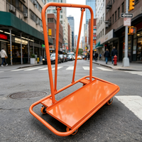Chariot de rangement pliable en métal LOADPRO pour chariots à plateau - Conception peu encombrante pour usage domestique