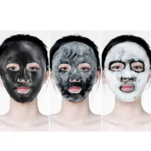 Masques faciaux pour femmes, livraison gratuite, produits de soins pour la peau, masque à bulles, étiquette privée
