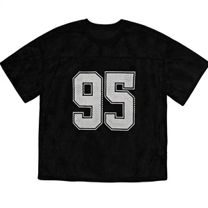 Maillot de sport personnalisé OEM en maille respirante à séchage rapide avec numéro imprimé, en polyester vierge pour basketball et football - Product Image 1