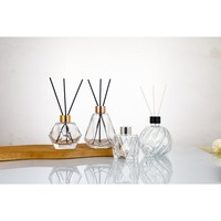 Bouteille diffuseur vide en verre ambré rechargeable de 60 ml/2 oz, pots diffuseurs, conteneur de stockage pour aromathérapie, accessoires de parfum