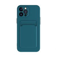 Étui de téléphone en silicone souple pour cartes de crédit pour iPhone 11 12 13 Mini 14 15 16 17 Pro Max A16 A17 S26 Ultra, coque de couleur bonbon