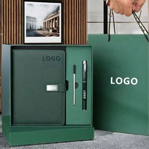 Custom Logo High Quality A5 Business <b>Notebook</b> <b>Set</b> with Pen and Paper Diary PP/PVC Leather Cover for Education Wholesale - Product Image 2