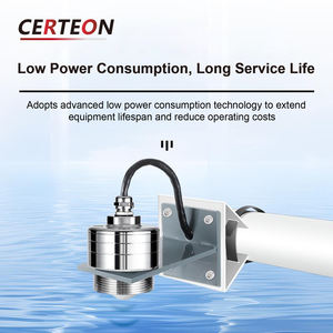 חיישן מיכל אלחוטי מנירוסטה PP 4‑20mA RS485 למדידת מים משדר רמת רדאר - Product Image 4