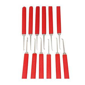 Juego de herramientas de cerrajero con cierre de ganchos, 15 Uds., con cremallera, herramienta Civil, suministros de cerrajero, herramientas de mano DIY de acero inoxidable, Hardware - Product Image 1