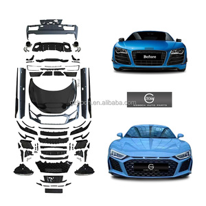 OId vers les nouveaux Kits de carrosserie R8 pour <span class=keywords><strong>Audi</strong></span> 2007-2014 R8 mise à niveau vers <span class=keywords><strong>2022</strong></span> + R8 voiture pare-chocs moteur capot jupes latérales Auto accessoires extérieurs - Product Image 1