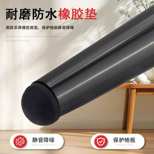 Stainless Steel Tapered Furniture Leg Gun Black For Bed Easy Installation Scandinavian Style Hardware Accessory - Product Image 5