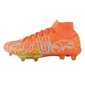 Botas de Fútbol para Entrenamiento en Interiores, Ligeras y Cómodas, Tobillo Alto, Resistentes a Impactos, para Niños, Profesionales, con Parte Superior de Microfibra y EVA - Product Image 1