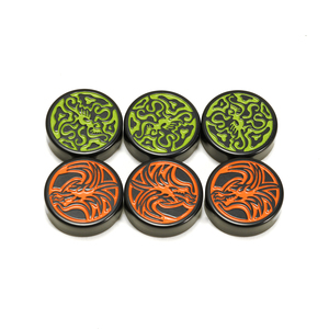 Jetons de backgammon de luxe sculptés <span class=keywords><strong>Dragon</strong></span> Phénix, en plastique brillant, ronds, personnalisables avec logo gravé, pour jeu de société, coffret cadeau - Product Image 3