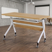 Büro-Klapptisch und -Stuhl-Set, Tragbare Faltbare Möbel mit Rollen, Verstellbarer Besprechungs- und Laptop-Tisch, Anpassbar