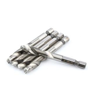 6 pcs HSS M3-M10 <span class=keywords><strong>robinet</strong></span> combiné et jeu de forets pour le Métal Autotaraudeuse Fraise - Product Image 1