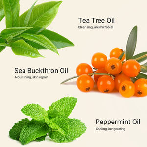 <span class=keywords><strong>Gel</strong></span> <span class=keywords><strong>Douche</strong></span> Purifiant et Rafraîchissant à l'Huile d'Arbre à Thé MOKERU, <span class=keywords><strong>Antiseptique</strong></span> Naturel, Nettoyage en Profondeur, 500ml - Product Image 6