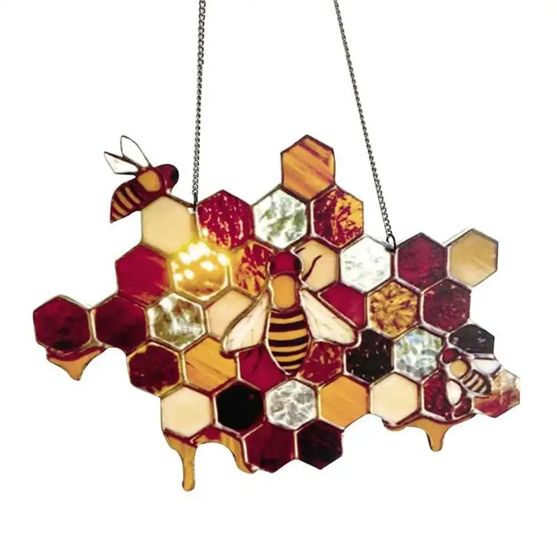 3d Art Banner Tuin Accenten Tuin Hek Ornamenten Happy Bumble Bee Borden Muur Opknoping Bee Day Party Portiek Decoraties