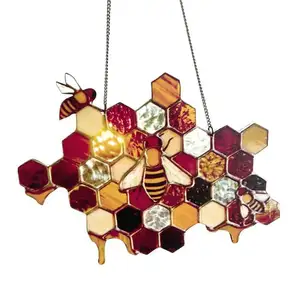 3D художественный баннер, украшения для сада, двора, забора, знаки счастливого шмеля, настенные подвесные украшения для веранды на день пчелы