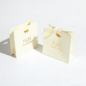 Bolsa de Papel Verde y Rosa con Impresión Personalizada para Joyería, Regalos, Manualidades y Compras, con Lazo y Logotipo Propio - Product Image 4