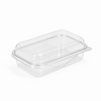 Emballages personnalisés, sûrs, jetables, recyclables, boîtes en plastique PET transparentes pour biscuits, gâteaux, pain, salades, noix, emballages alimentaires avec couvercles