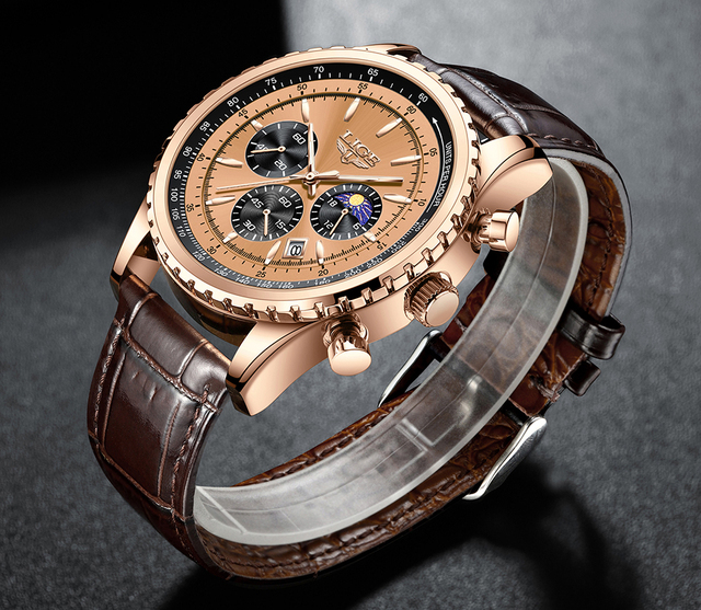 LIGE New Mens Watches Top Brand Men Wrist Watch Leather Quartz Watch Sports Waterproof Male Clock Relogio Masculino