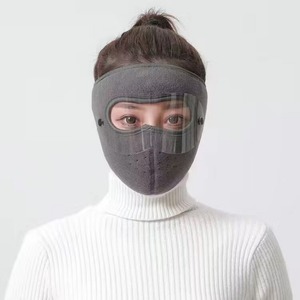 Windproof Mặt Mặt Mặt Nạ Ấm Mùa Đông Cap Trượt Tuyết Mặt Nạ Thoáng Khí Lông Cừu Mặt Lá Chắn Mũ Với HD Kính Chống-Sương Mù Đi Xe Đạp Cap - Product Image 5