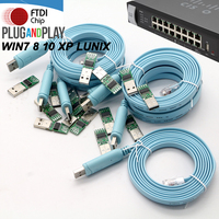 Cable de serie Plug and Play WIN10 FTDI FT232RL para consola, conector USB para conmutador de enrutador, USB 2,0, AM/RJ45, 8P8C, depurador de red CN;GUA