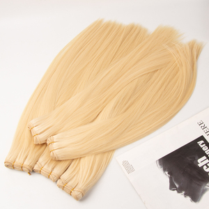 2025 100% più venduti bundle di capelli umani biondo vergine grezza trama di colore chiaro che vende extension per capelli a doppio disegnato - Product Image 3