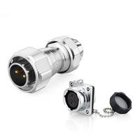 IP67 impermeable tipo bayoneta Metal aviación macho hembra enchufe YZ20 Cnlinko Cable conector eléctrico 2 pines 3 pines 4 pines para Industrial