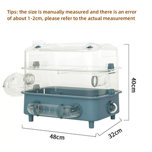 Oufapet Luxe Portable Personnalisé <span class=keywords><strong>Pet</strong></span> House Acrylique Cabine Meubles de Maison <span class=keywords><strong>Hamster</strong></span> Cage pour Cochons d'Inde Petits Animaux Avec Armoire - Product Image 6