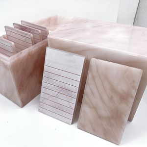 Pallet Xếp Lông Mi 10 Lớp Bán Chạy Có Nắp Đậy/Gạch Lông Mi Acrylis Có Nắp Đậy/Hộp Xếp Lông Mi Trắng Hồng Cẩm Thạch Có Nắp Đậy - Product Image 5