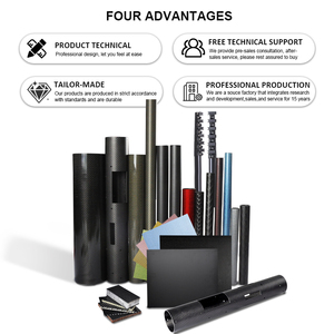 Nhà Máy Bán Hàng Trực Tiếp Đường Kính Lớn Ống Composite Cuộn Gói 1000Mm 2000Mm 3K Tùy Chỉnh Ống Sợi Carbon - Product Image 4