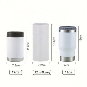 Bouteilles isothermes personnalisées à double paroi en acier inoxydable 304 de 12 oz et 14 oz avec couvercle - Product Image 2