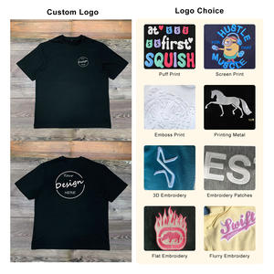 Gran oferta, camiseta personalizada con estampado de transferencia de calor para hombre, camiseta de ajuste clásico con cuello acanalado de peso pesado, camiseta informal de 230GSM de Color sólido - Product Image 2