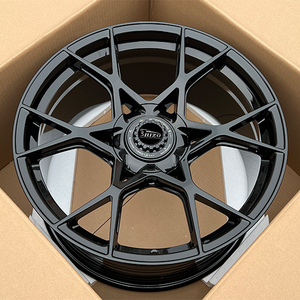 Jantes forgées en aluminium 6061-T6 de 20 pouces, modèle 5326F, finition satinée or, noir satiné, gris canon, pour Porsche 718 - Product Image 3