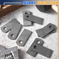 Supports plats universels en acier pour fixation antichoc, avec languettes de soudure, accessoires de soudage en aluminium pour tôles métalliques (OEM/ODM)