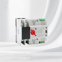 ATS 40A/63A/80A/100A/125A Contrôleur de commutateur de transfert automatique Générateur de puissance ininterrompu double mode pour 2P/3P/4P