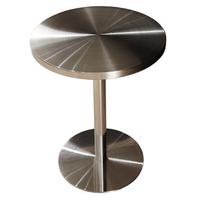 Ensemble table et chaises de restaurant BILIDO, base en acier inoxydable moderne, pour usage hôtelier