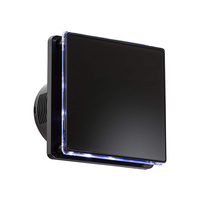 Ventilador de Extracción de Aire Axial SEICOI para Montaje en Pared o Techo, Clasificación IPX4, Flujo de Aire de 90 m/h, Vidrio Templado, Plástico ABS, Garantía de 5 Años, OEM