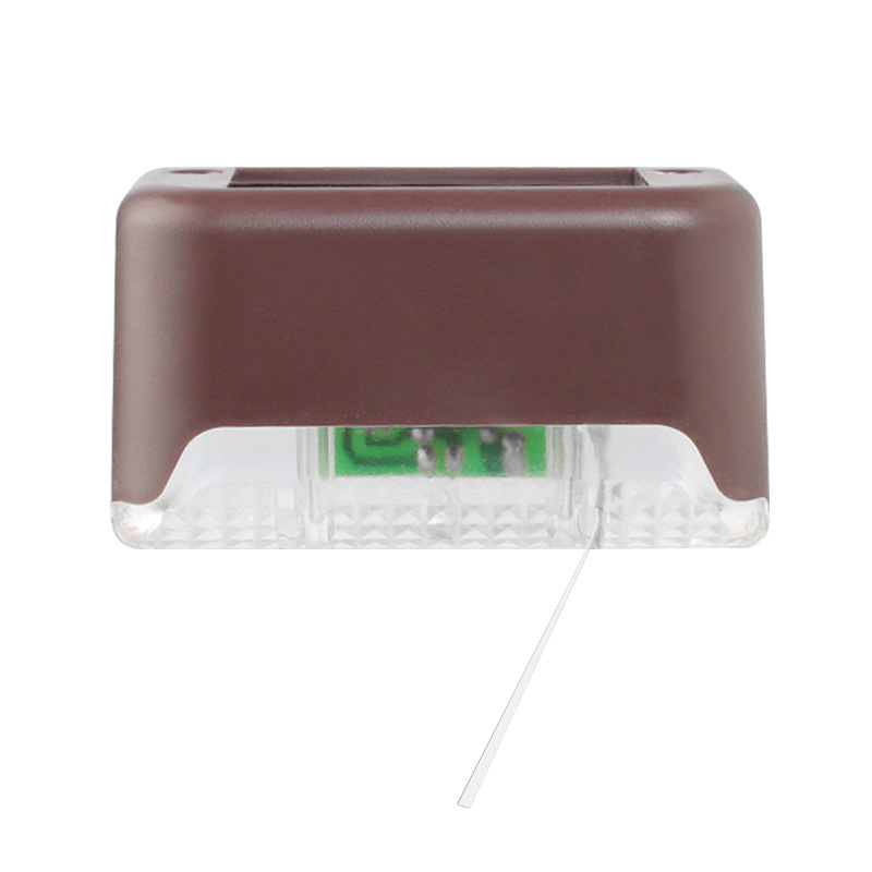 Coque marron, lumière blanche (avec autocollants adhésifs)